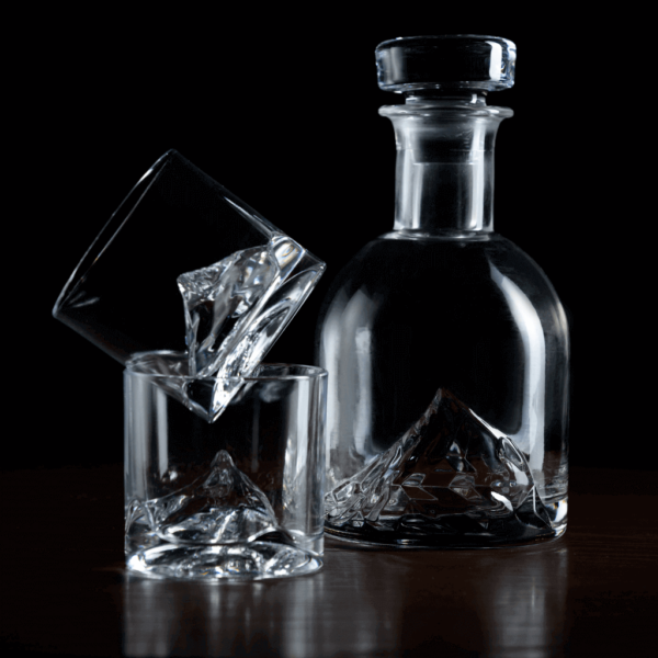 EVEREST Viskio rinkinys (4 taurės + dekanteris)