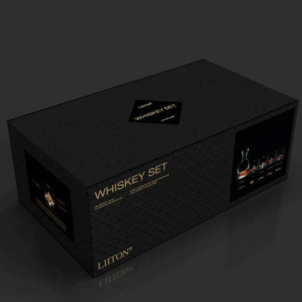 THE PEAKS Viskio rinkinys (taurės + dekanteris)